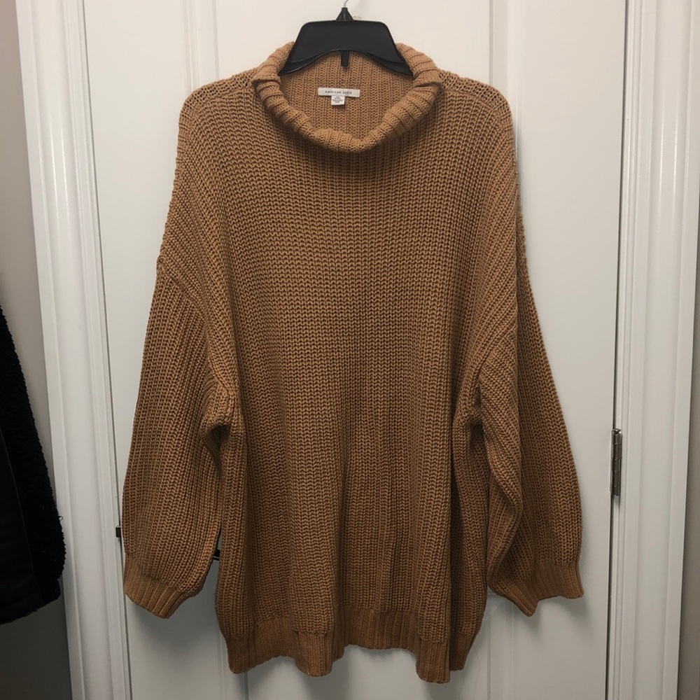 American Eagle Tan Sweater Dress